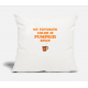 Favorite Color Pumpkin Spice Natural White Pillow